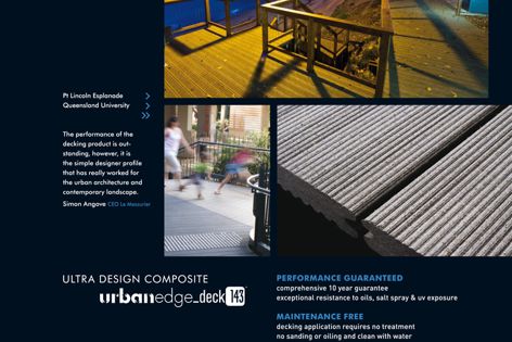Urban Edge Deck 143 composite decking