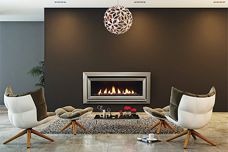 DL1100 gas fireplace from Escea