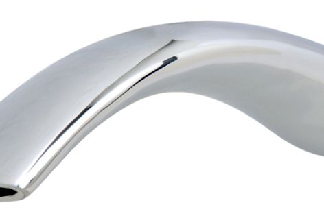 Raymor's Broadway bath spout can blend with an existing bathroom or become a dramatic focal point.