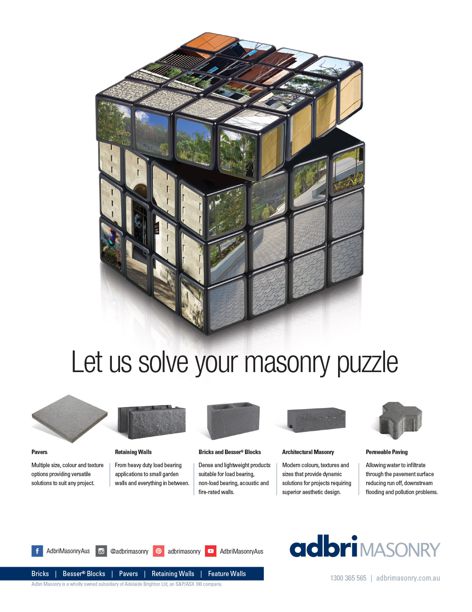 Masonry solutions by Adbri Masonry