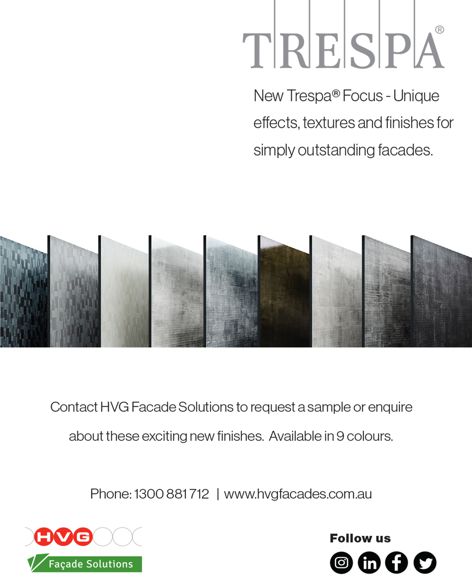 Focus facade finishes by Trespa