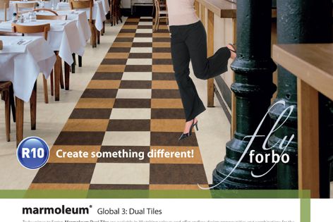 Marmoleum Global 3 Dual tiles