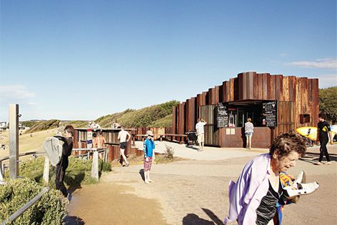 Third Wave Cafe by Tony Hobba Architects. Photograph: Rory Gardiner.