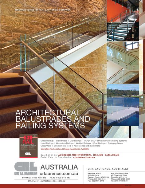 Balustrades and railing systems from C. R. Laurence