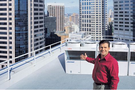 Up to 400 indoor units and 100 outdoor units can be connected to one wiring system.