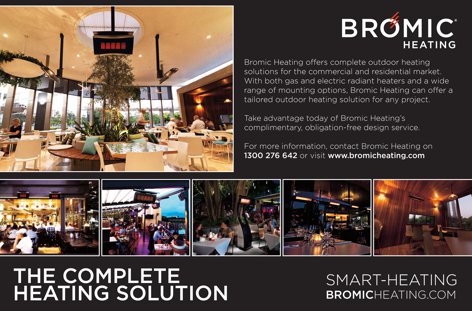 Outdoor heating solutions from Bromic