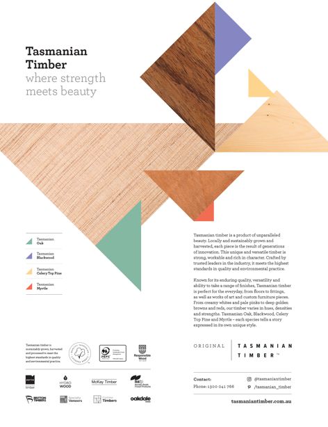 Sustainably harvested timber by Tasmanian Timber