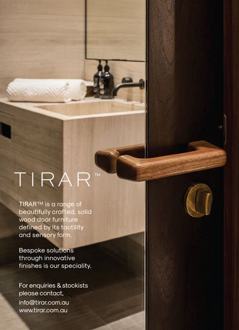 Timber door furniture by Tirar