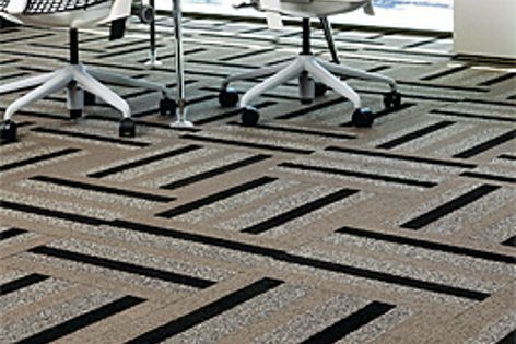 Shown here is Junction CT10, part of the new Connextion carpet tile range from EC Group.