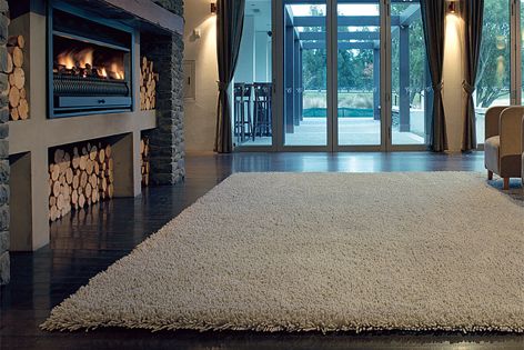 Custom-designed carpets from Cadrys are hand tufted and made to order.