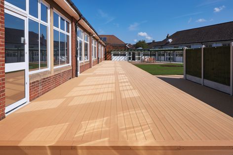 Maintenance is a breeze with Trekker composite decking, which requires no more than an occasional wash with plain water.