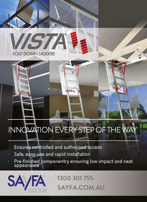 Vista fold-down ladders from Sayfa Systems