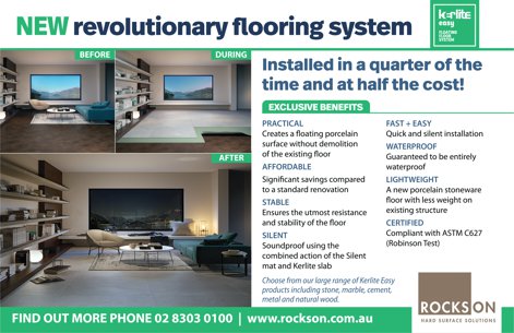 New revolutionary flooring system