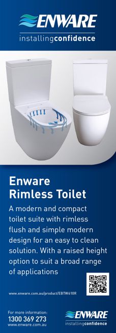 Rimless toilet by Enware