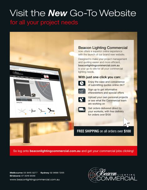 New website by Beacon Lighting Commercial